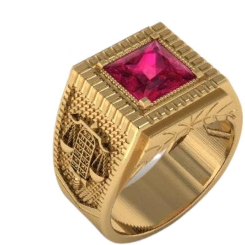 Anel de Formatura Direito com Pedra Zirconia Anel de Formatura Direito com Pedra Zirconia | Joias Douradas