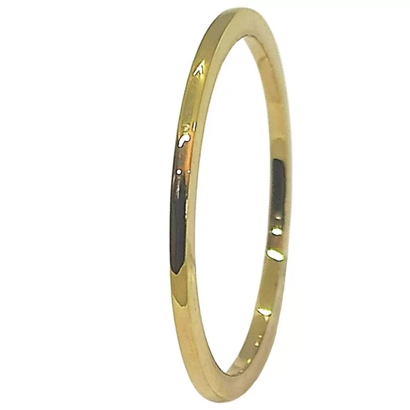 Aliança de Moeda 1mm Anatômica Abaulada Alianca de Moeda 1mm Anatomica Abaulada | Joias Douradas
