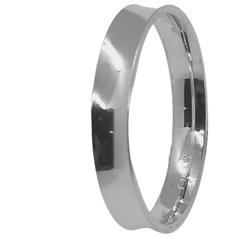 Aliança de prata 4mm Anatômica concava Alianca de prata 4mm Anatomica concava | Joias Douradas